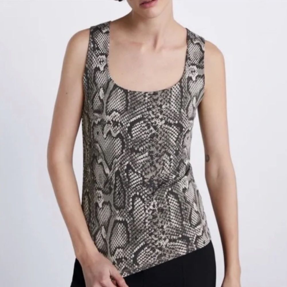 Zara Snake Skin Print Tank Top